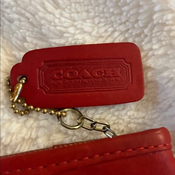 Coach Vibrant Red Coin purse - Picture 2 of 4